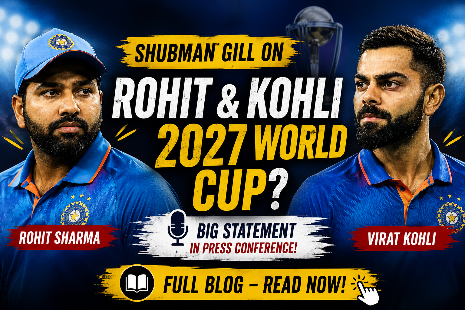 Shubman Gill Confirms Rohit Sharma for 2027 World Cup? Full Truth Behind His Press Conference Statement