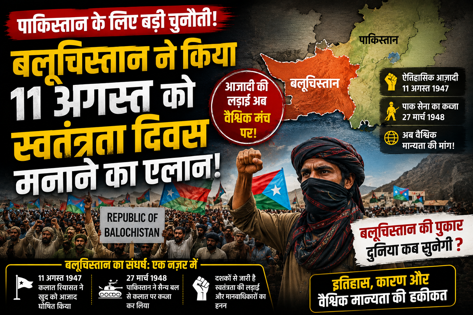 Why Did Balochistan Announce 11 August as Its Independence