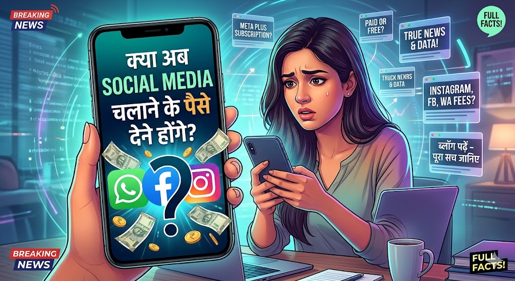 क्या इंस्टाग्राम, फेसबुक, व्हाट्सएप चलाने के पैसे लगेंगे? जानिए सच!
