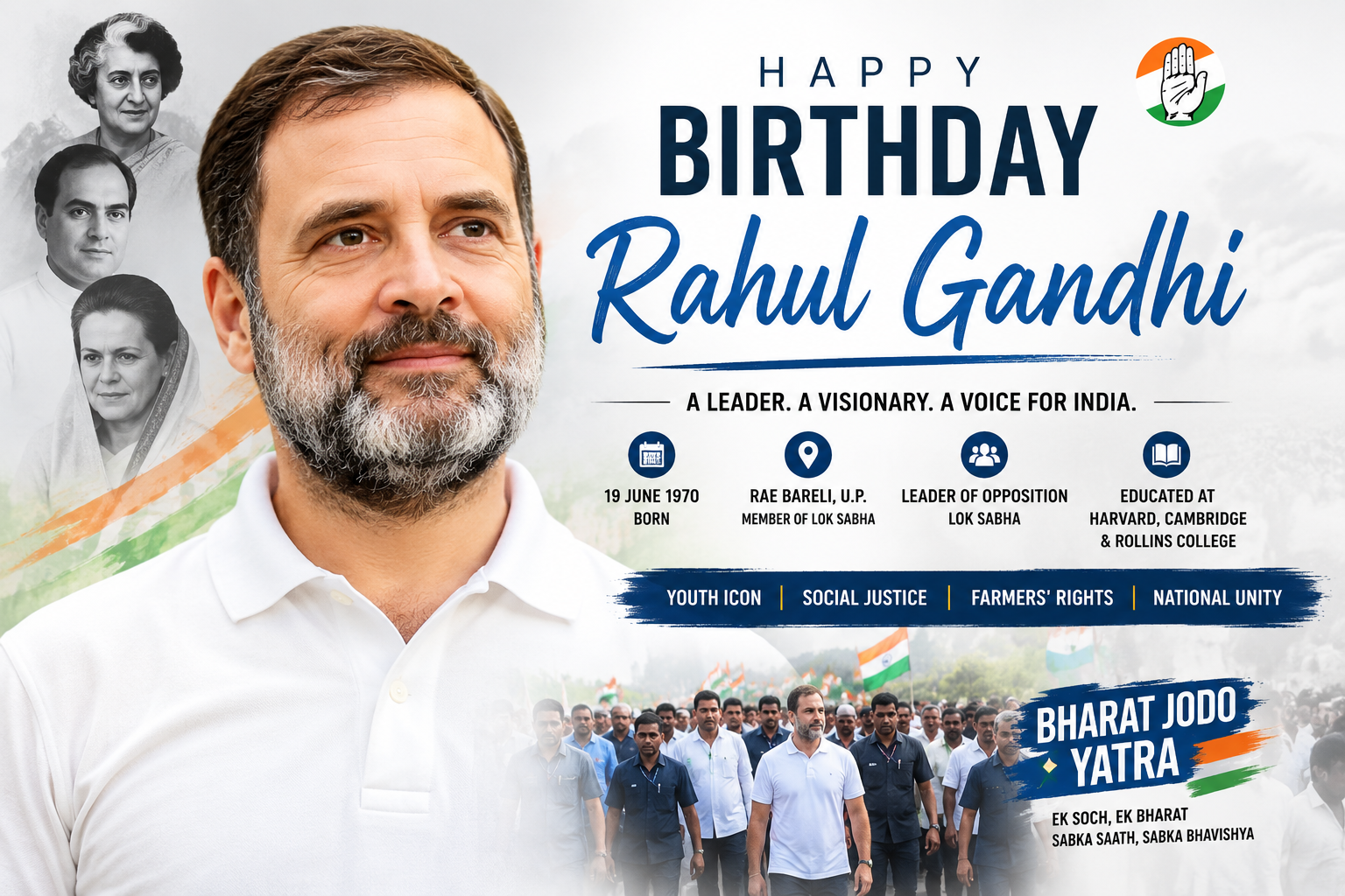 Rahul Gandhi Biography 2026: Early Life, Education, Political Journey, Bharat Jodo Yatra & Achievements