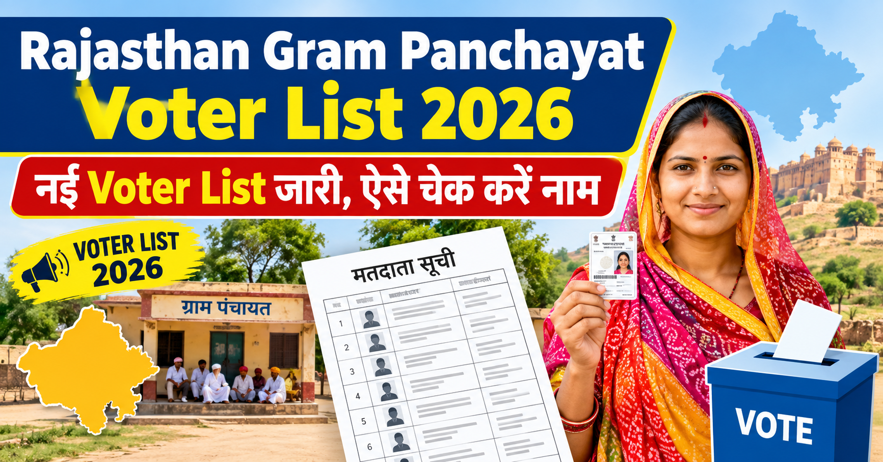 Rajasthan Gram Panchayat Voter List 2026