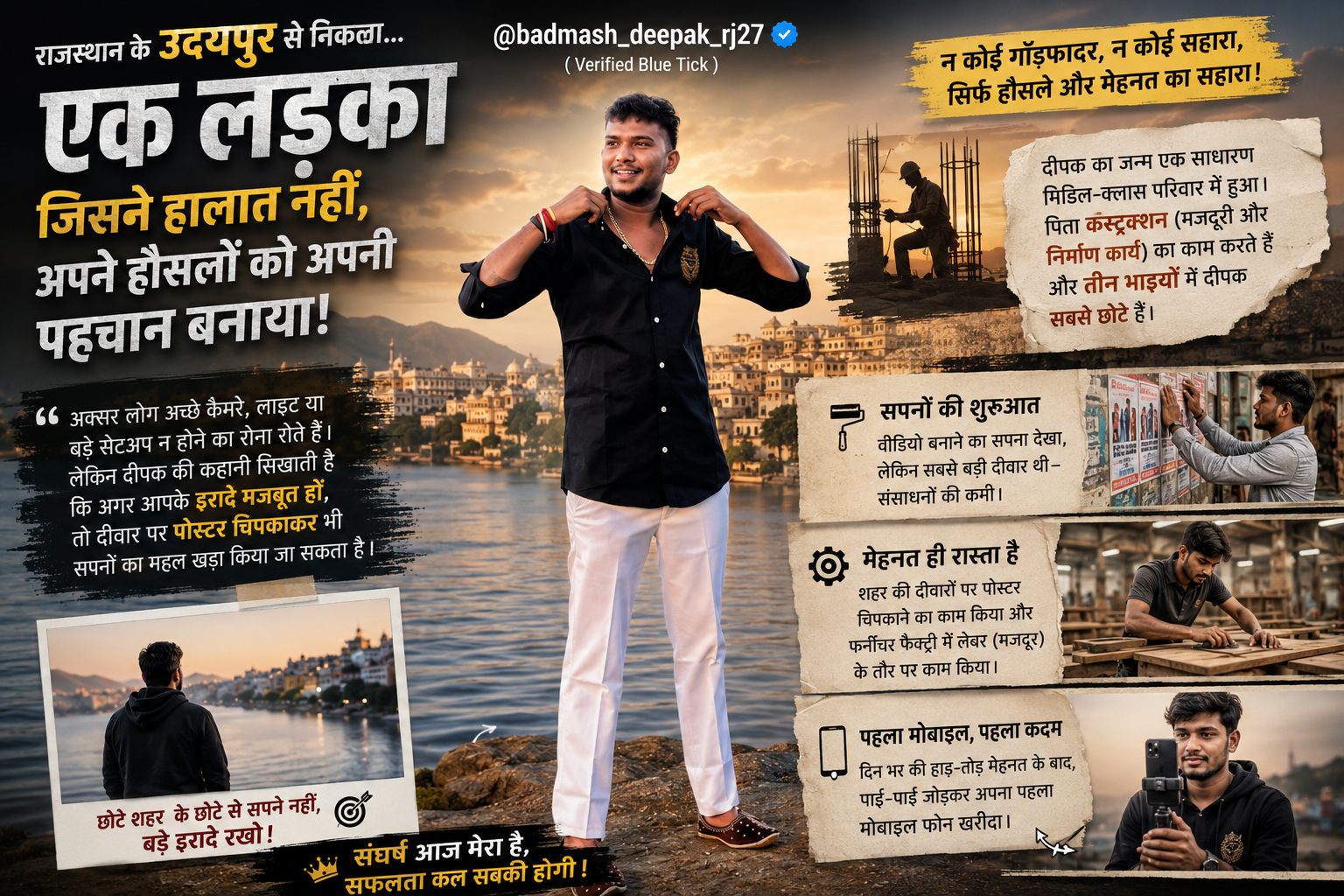 ज़ीरो से 'Instagram Star ' बनने तक: 'Badmash Deepak' की असल जिंदगी की पूरी कहानी