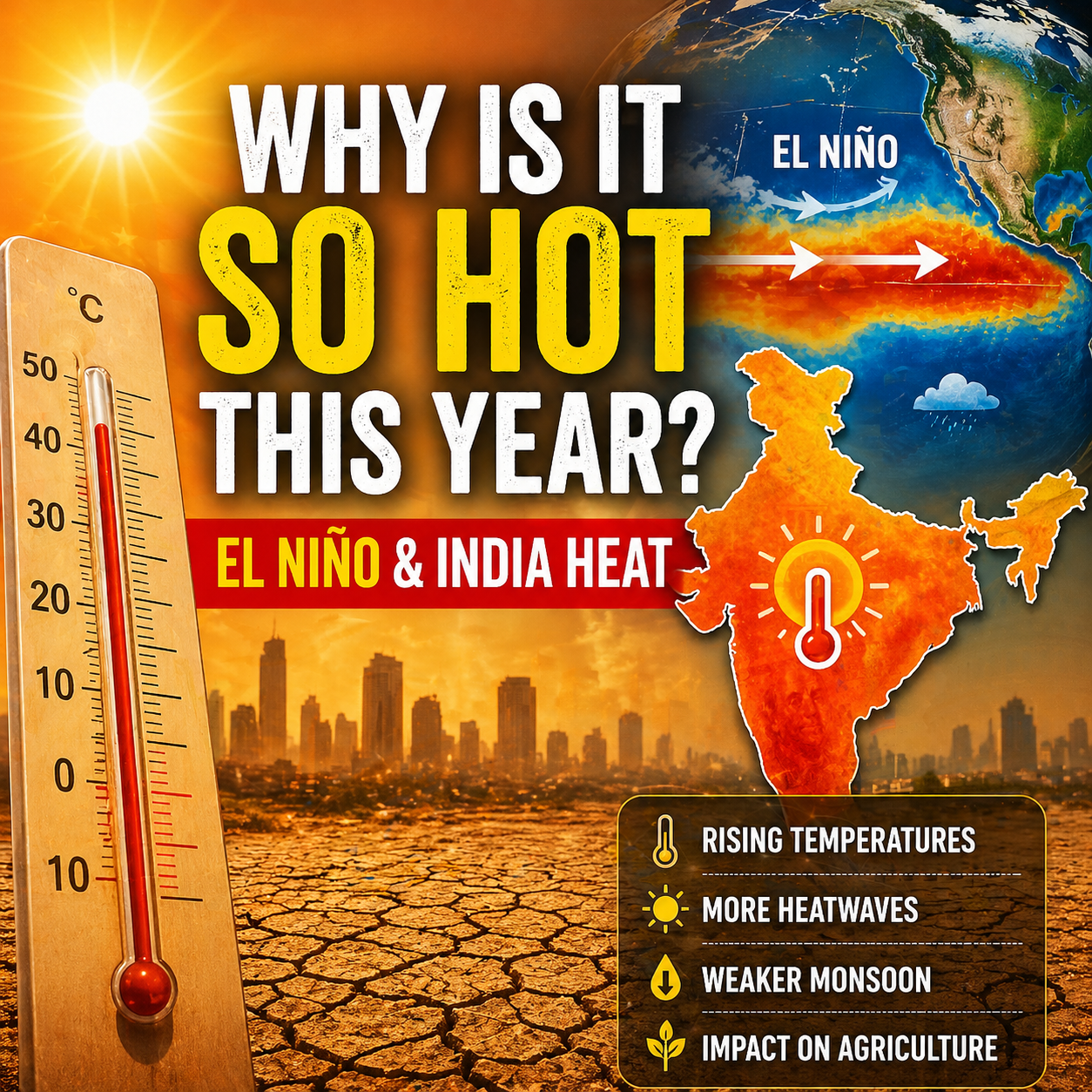 Why Is It So Hot This Year? El Niño & Climate Change