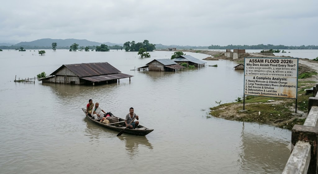 Assam Flood 2026: Why Does Assam Flood Every Year? Complete
