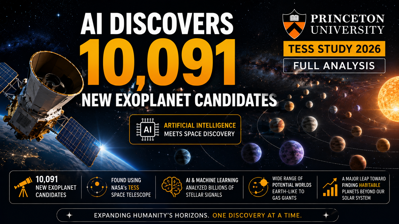 AI Discovers 10,091 New Exoplanet Candidates | Princeton University TESS Study 2026 Full Analysis
