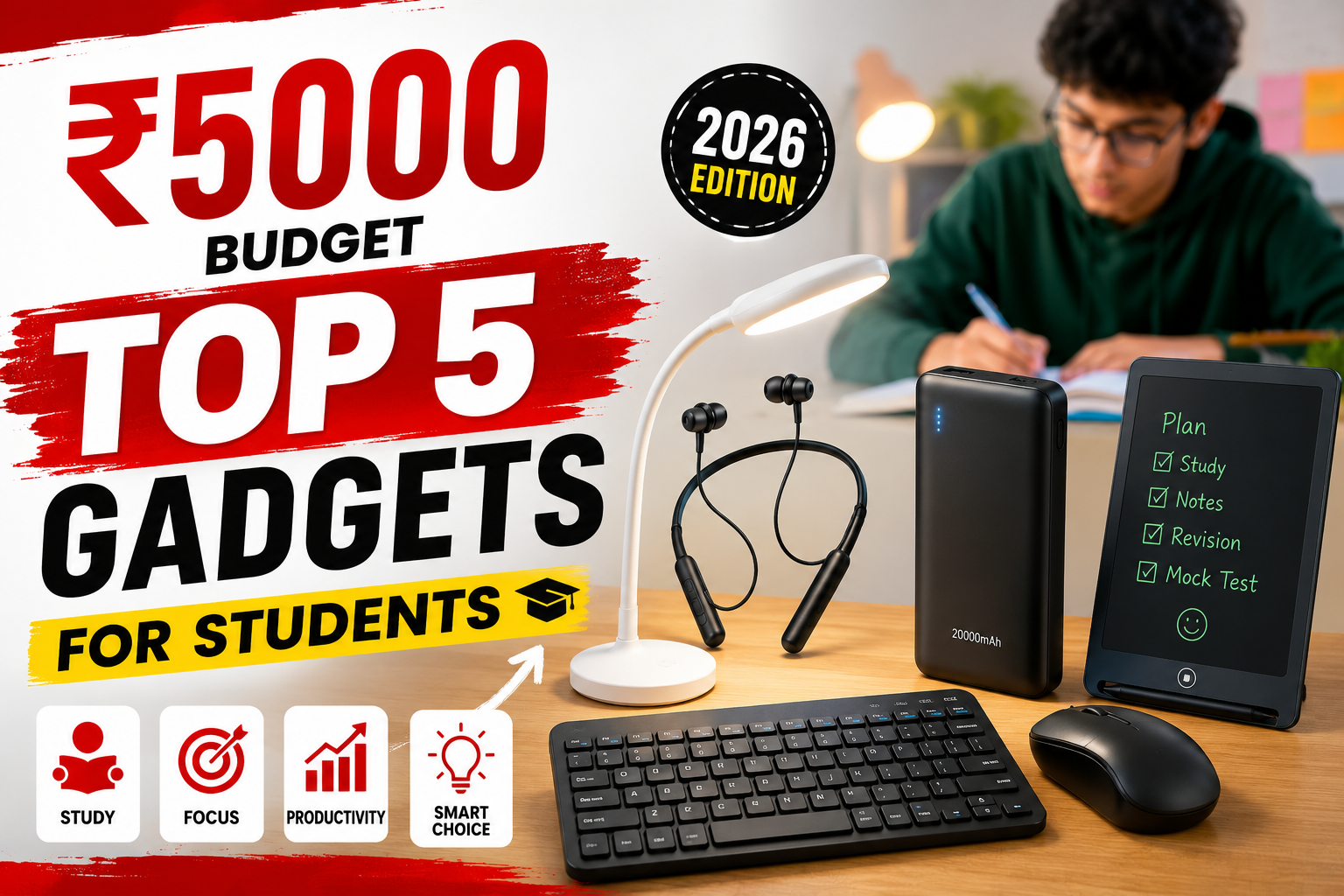 5 Best Gadgets for Students Under ₹5000 in 2026