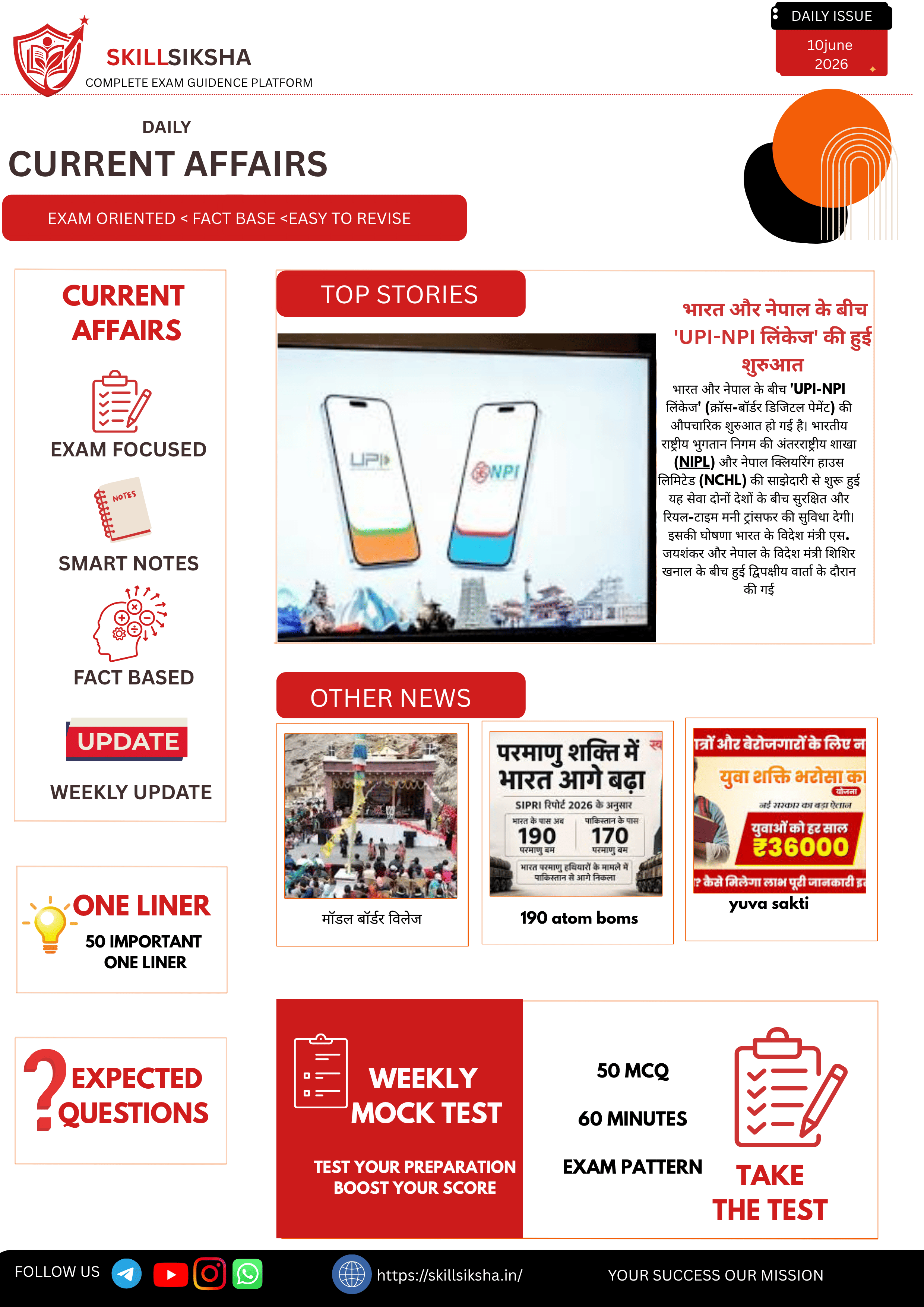 10 june daily current affairs magazine